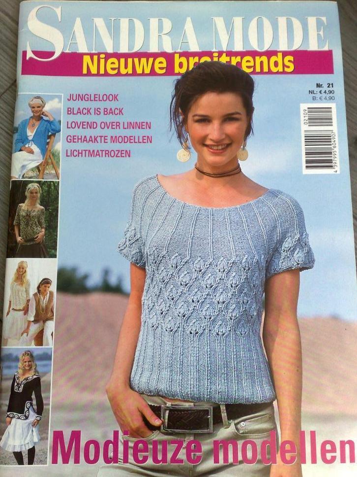 Sandra mode special nieuwe brietrends nr. 21, Hobby en Vrije tijd, Breien en Haken, Zo goed als nieuw, Breien, Patroon of Boek
