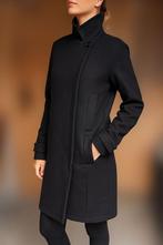 Zwarte halflange jas MM6 Maison Martin Margiela size S / M, Kleding | Dames, Ophalen of Verzenden, Zo goed als nieuw, Zwart