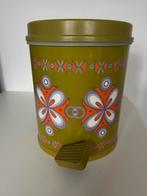 Vintage prullenbakje, Huis en Inrichting, Woonaccessoires | Prullenbakken, Ophalen, Kunststof, Met pedaal, Zo goed als nieuw