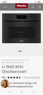 Nieuwste model Miele combi oven magnetron H7840BMX greeploos, Zo goed als nieuw, Oven met grill, Inbouw, 45 tot 60 cm