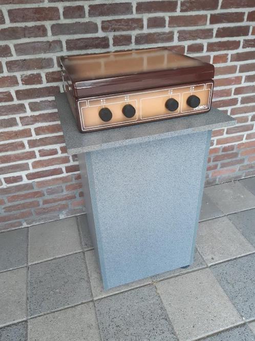 Losse gas kook plaat voor buiten., Witgoed en Apparatuur, Kookplaten, Gebruikt, Vrijstaand, Gas, 4 kookzones, Ophalen