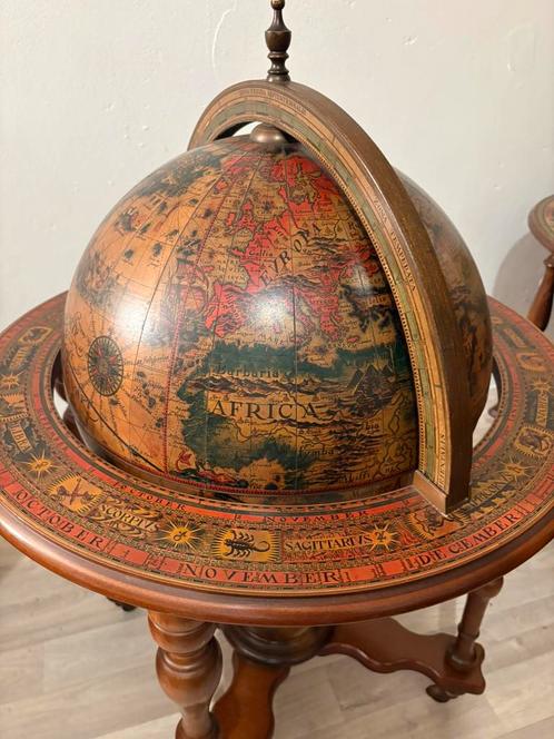 ANTIEKE bar globe drank wereldbol barglobe globebar minibar, Antiek en Kunst, Curiosa en Brocante, Ophalen