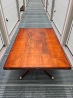 Eettafel ovaal / vierkant antiek ingelegd hout Heldense, Ophalen