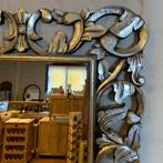 Barok Spiegel – houten lijst zilver - 120 x 90 cm- TTM Wonen, 100 tot 150 cm, Nieuw, Info@ttmwonen.nl, 75 tot 100 cm