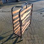 Opklapbed / Logeerbed - vouwbed 195x80 cm, Ophalen, Eenpersoons, Bruin, 80 cm