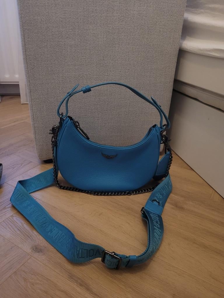 Zadig en Voltaire Moonrock blauwe tas, Overige merken, Blauw, Ophalen of Verzenden, Zo goed als nieuw