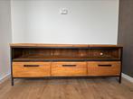Romaro tv-meubel 3 lades H54x147x45, Ophalen, 100 tot 150 cm, Teakhout, Zo goed als nieuw