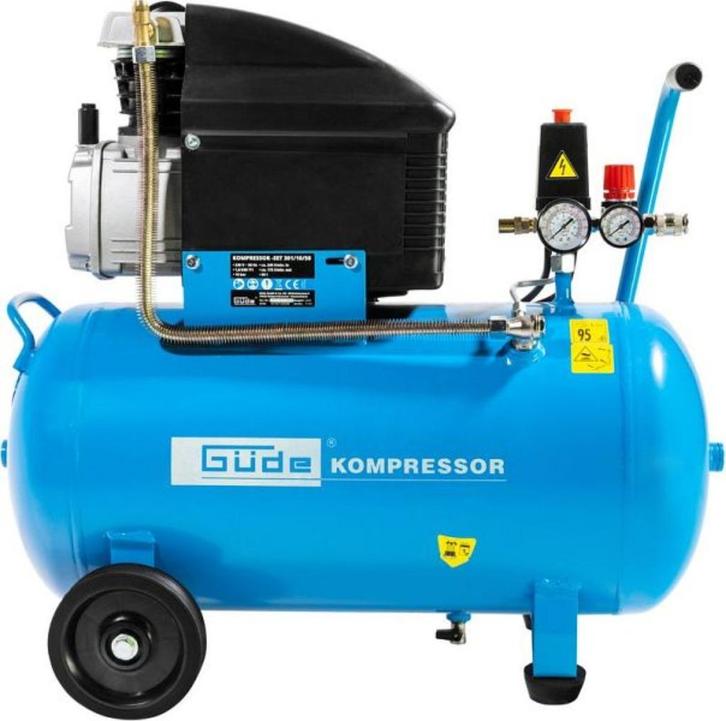 Gude 301/10/50 Compressor incl. luchtset en slang!!, Auto diversen, Autogereedschap, Nieuw, Ophalen