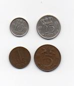 1948 nederland 1,5,10 en 25 cent, Verzenden, Koningin Wilhelmina, Overige waardes, Losse munt
