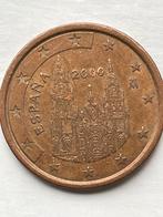 Spanje 5 cent , 2000., Ophalen of Verzenden, Spanje, 5 cent, Losse munt