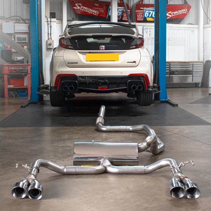 Milltek catback uitlaatsysteem Honda Civic Type R FK2 15-17, Auto diversen, Tuning en Styling, Ophalen of Verzenden