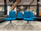 4 Nieuw Rolf Benz 606 eetkamerstoel Blauw stof Design stoel, Huis en Inrichting, Stoelen, Blauw, Nieuw, Ophalen of Verzenden, Vier
