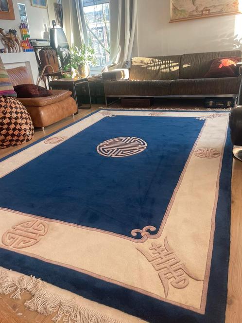 Groot Ongebruikt handgeknoopt Chinees tapijt vintage 320x200, Huis en Inrichting, Stoffering | Tapijten en Kleden, Nieuw, 200 cm of meer