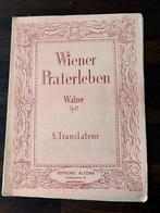 Bladmuziek voor piano Wiener Praterleben van S Translateur, Muziek en Instrumenten, Klassiek, Ophalen of Verzenden, Zo goed als nieuw