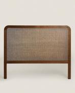 Zara Rattan Essenhouten Hoofdbord 160cm, Huis en Inrichting, Ophalen, Bruin, Tweepersoons, Zo goed als nieuw