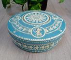 Vintage Wedgewood Style koekblik Made in Holland, Ophalen of Verzenden, Gebruikt, Overige, Overige merken
