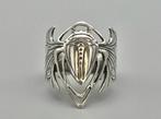 Zilveren Art Nouveau ring met Meikever. 2025/564, Ophalen of Verzenden, Zilver, Ring