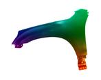 Spatbord links voor SUZUKI Grand Vitara 06-14 Gespoten in ge, Verzenden, Nieuw, Spatbord, Suzuki