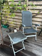 Versteelbaar stoe en klapbare tafel, Caravans en Kamperen, Ophalen, Zo goed als nieuw, Campingtafel