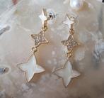Oorstekers Flower Blossom met strass, Overige materialen, Verzenden, Nieuw, Knopjes of Stekers