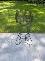 plantenbak metaal op hoge voet landelijk buiten of binnen, Ophalen, Tuin, Gebruikt, Minder dan 60 cm