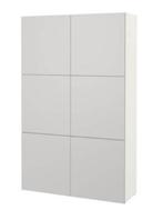 IKEA kast Besta wit met licht grijze deurtjes, 25 tot 50 cm, 100 tot 150 cm, 150 tot 200 cm, Ophalen of Verzenden