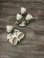 2 Crème Witte Plafondlampen met 3 Spots, Ophalen, Gebruikt, Minder dan 30 watt, Overige typen