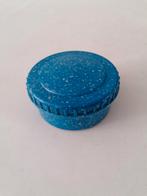 blauwe melamine creme/zalf/zeepdoos, Antiek en Kunst, Ophalen of Verzenden