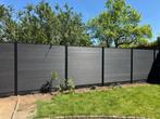 16,3 meter composiet schutting zwart met tuinpalen, Kunststof, 6 meter of meer, Vlotbrugweg 19a, Compoziet