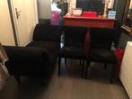 Velour Lounge Stoel, Huis en Inrichting, Stoelen, Ophalen, Hout, Gebruikt, Drie