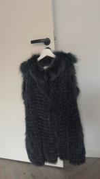 Manzoni24 Fox Fur Vest black, Kleding | Dames, Bodywarmers, Zwart, Nieuw, Manzoni24, Ophalen