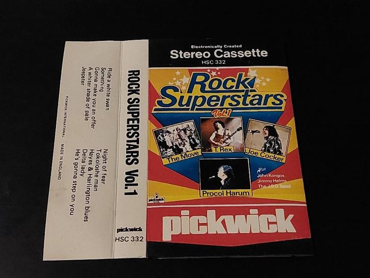 ROCK SUPERSTARS VOL.1 (CASSETTEBANDJE), Cd's en Dvd's, Cassettebandjes, Zo goed als nieuw, Origineel, Rock en Metal, 1 bandje
