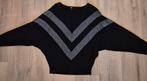 Mooie zwarte trui met zilver van C&A. Maat S, Ophalen of Verzenden, Zo goed als nieuw, Maat 38/40 (M), Zwart