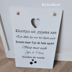 Prachtig groot tekstbord kinderkamer, Ophalen of Verzenden, Zo goed als nieuw