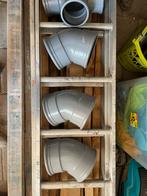 3 stuks Pvc 160mm 45 graden 2x manchet, Pvc, Nieuw, Ophalen of Verzenden, Minder dan 2 meter