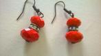 Oorhangers rode gefacetteerde stenen en strass, Overige materialen, Gebruikt, Verzenden, Rood