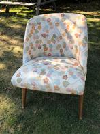 Retro vintage stoel bloemen motief, Huis en Inrichting, Fauteuils, Ophalen, Gebruikt