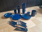 Mepal Camping Servies Blauw, Huis en Inrichting, Ophalen of Verzenden, Gebruikt, Retro