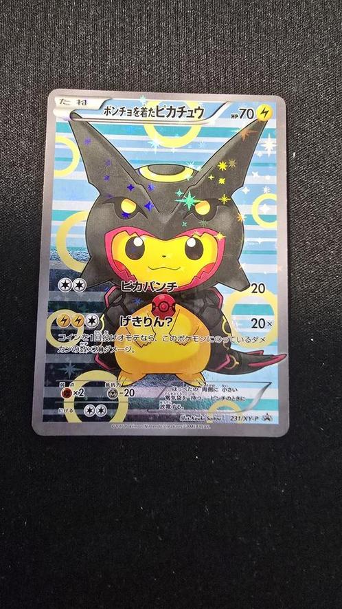 Poncho wearing Pikachu (XY-P 231) Pokémon, Hobby en Vrije tijd, Verzamelkaartspellen | Pokémon, Zo goed als nieuw, Losse kaart
