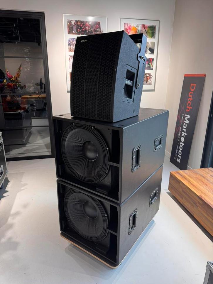 Inkoop RCF, Acoustic Line Seeburg, db technologies QSC, Audio, Tv en Foto, Luidsprekers, Zo goed als nieuw, Front, Rear of Stereo speakers