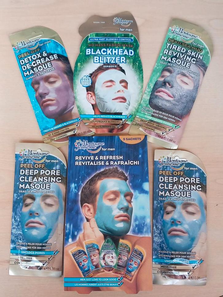 Montagne Jeunesse Maskers - Opkoper Gezocht!, Sieraden, Tassen en Uiterlijk, Uiterlijk | Gezichtsverzorging, Nieuw, Verzorging