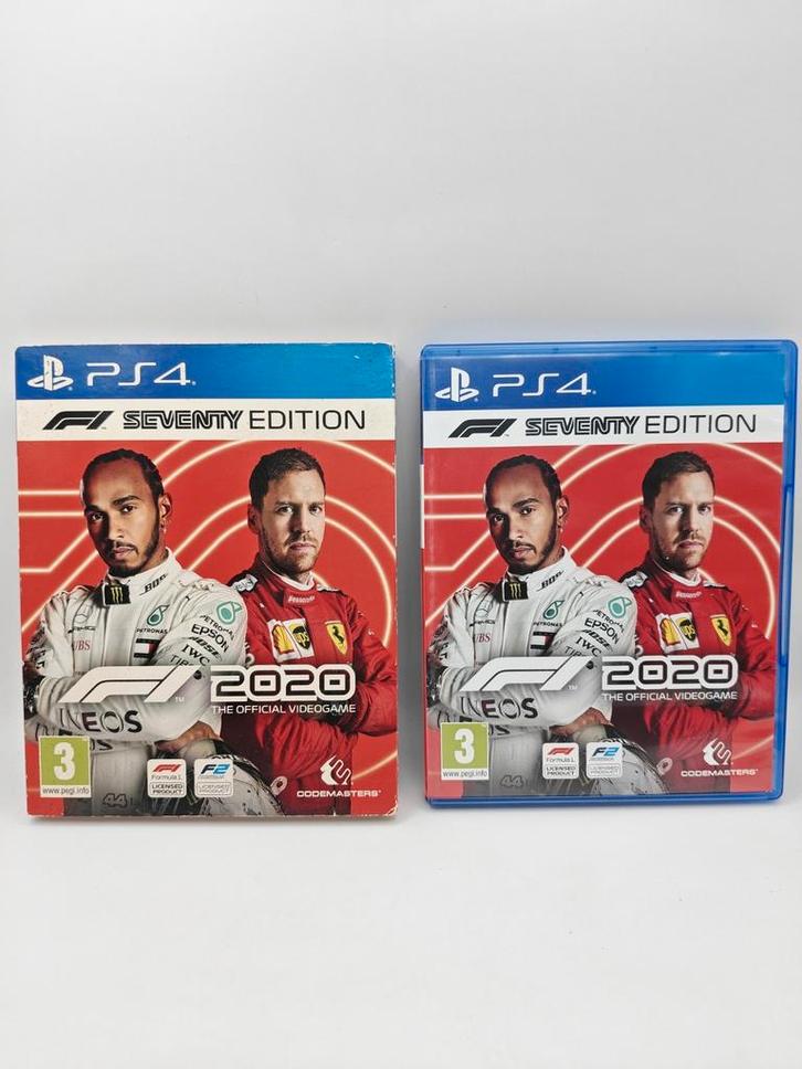 F1 2020 Seventy edition + Sleeve PS4, Spelcomputers en Games, Games | Sony PlayStation 4, Zo goed als nieuw, Racen en Vliegen