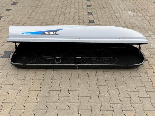 Zeer mooie grote THULE Evolution 700 grijs dakkoffer skibox, Auto diversen, Dakkoffers, Zo goed als nieuw, Ophalen of Verzenden