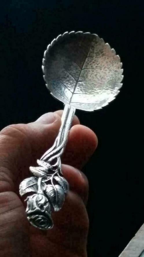 Zeer fraai zeldzame antiek zilveren lepel, Antiek en Kunst, Antiek | Goud en Zilver, Zilver, Ophalen of Verzenden