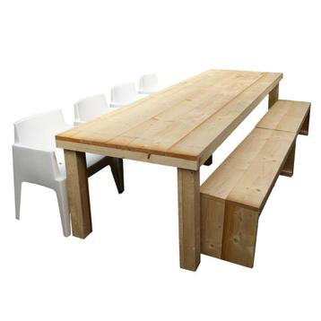 Steigerhouten tuintafel/ kant en klaar/ bouwpakket beschikbaar voor biedingen