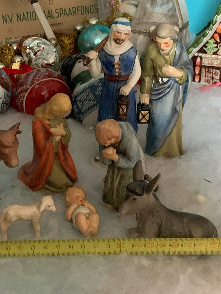 Antieke vintage Kerststal Figuren Goebel kindje jezus, Diversen, Kerst, Zo goed als nieuw, Ophalen of Verzenden