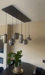 Grote smoked glass hanglamp 8 bollen, Huis en Inrichting, Gebruikt, Ophalen, 75 cm of meer, Glas