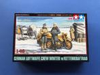 Tamiya 32412 German Luftwaffe Crew w/ Krad 1/48, Hobby en Vrije tijd, Modelbouw | Auto's en Voertuigen, Italeri, 1:32 tot 1:50