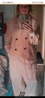 Trenchcoat met pofmouwtjes net gestoomd, Ophalen of Verzenden, Zo goed als nieuw, Maat 38/40 (M)
