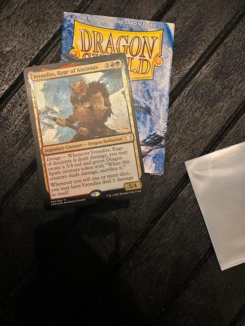 MTG Commander deck, Vrondiss rage of ancients, Hobby en Vrije tijd, Verzamelkaartspellen | Magic the Gathering, Zo goed als nieuw